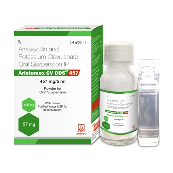 ARISTOMOX CV DS SYRUP ARISTOMOX CV DS SYRUP /Amoxicillin 200mg + Clavulanic acid 28.5mg /5ml